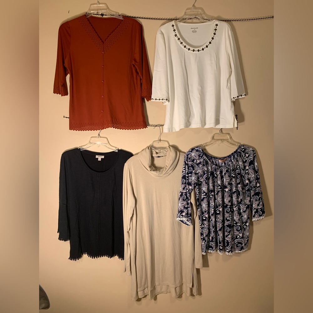 Women’s large tops bundle of 5